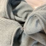 Talbots Cardigan Sweater Women Size XS Forest Green Ruffle Cashmere Lagenlook Photo 2