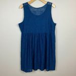 Lane Bryant ‎ Dress 24 Lace Fit & Flare Blue Teal Sleeveless A-Line Plus Photo 5