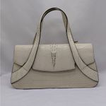 BL. Tiannu Croc Embossed Handbag Shoulder Bag Purse Ivory Cocktail Party Wedding Photo 0