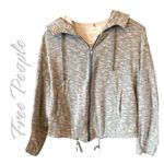 Free People  Gray Zip Hoodie Size L Photo 1