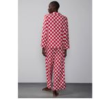 New York & Company Red and White Checkered Blouse Size XL Photo 2