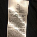 Old Navy Fitted Cropped Lettuce- Edge Rib- Knit Tank Top Black Color Photo 3