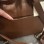 Fossil  $250 Elina Convertible Backpack Leather Small Brown Satchel Minimalist Photo 7