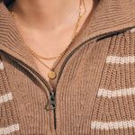 Faherty  Women's Mariner Sweater Carmel Stripe Size M Photo 3