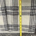 Cyrus NWT Women’s Size L Munich Plaid Cream Gray Plaid Open Front Mink Coat Photo 11