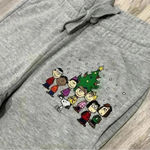Peanuts Snoopy Charlie Brown Christmas Grey Drawstring Sweatpants Jogger Size XS Gray Photo 1