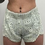 Altar'd State Pastel Green Crochet Shorts Photo 0