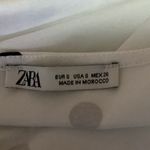 ZARA  Women's White Polka Dot Pullover Sleeveless Spaghetti Strap Cami Top Size S Photo 2