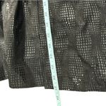 Chico's Women's Black Shiny Textured Leather Blazer Jacket Noire Shine outerwear Photo 10