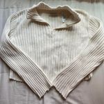 Villager White Sweater Crop Sweater  Photo 2