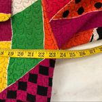 RARE 1980s Vintage Rickie Freeman Teri Jon 100% Silk Multicolor Quilted Silk Jacket Long Sleeve Photo 4