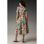 Farm Rio NEW x Anthropologie Short-Sleeve V-Neck Cutout Midi Dress Sz XS Fruit r Photo 1