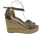Stuart Weitzman  Floria Wedge Platform Espadrille Sandals Leopard Print‎ US 8.5 Photo 8