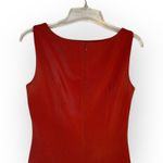 American Vintage VTG 90's Ava & Aiden Sleeveless Red Rouched Midi Dress Size 2 Christmas Holiday Photo 5