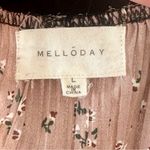 MELLODAY  Blush Mauve Floral Skirt - Size: Large Photo 1