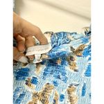 House of Harlow  1960 Zoey Floral Flutter Sleeve Smocked Tiered Maxi Dress Blue S Photo 2