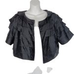 Adrianna Papell  Occasions Black Dress with Bolero Jacket Size 12 Photo 3