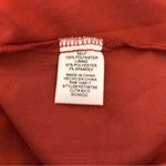 Privy Floral Print Mini Dress Long Sleeve Rust Red V Neck Ruffle Hem Small Photo 5