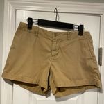 Ralph Lauren Sport Size 4 Khaki Tan Cotton Twill Zip Up Chino Shorts Photo 0