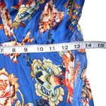 Elliatt  Balance Blue Floral Long Bishop Sleeves High Low Dress SMALL Photo 8