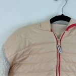 Ivory Ella  Cream and Tan Teddy Half Zip Jacket Size Small Photo 2