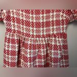 Tuckernuck NWT English Factory Red & White Tweed Puff Sleeve Tiered Dres… Photo 4