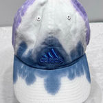 Adidas Tie Dye Ball Cap Blue Purple White Adjustable Baseball Trucker Watercolor Photo 0