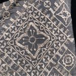 John Mark  Embroidered Gray Tunic Top M Photo 3