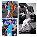Maxine of Hollywood 14 Maxine Blue Vintage Swimsuit winning champion Photo 1