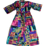 California Dynasty Robe Vintage Kimono Silky Satin Tie Front Front 80s 90s Retro Pink Size undefined Photo 0