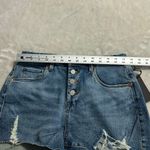 BLANK NYC  The Barrow Jean Shorts Women's 28 Blue Vintage High Rise Raw Hem NWT Photo 6