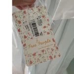 Free People  Women's Perfect Peach Poplin Midi Dress White Large NWT SOLD OUT! Photo 4