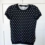 Escada Sport Polka Dot Knit Blouse Black Size XS Photo 0