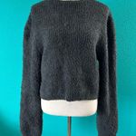 Aerie NWT Marshmallow Top Black Cropped Loungewear Comfy Womens Size XL Photo 1