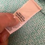 LL Bean Pullover V Neck Sweater 100% Cotton Womens Medium Mint Green Blue Size XL Photo 9