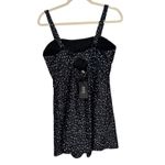 DACI Classic Fashion Collection Black White Polka Dot Square Neck Mini Dress L Size L Photo 8