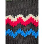 Josephine Chaus  Vintage Black Crewneck Sweater Chenille Embroidery Large Photo 1