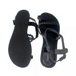 Sonoma  Black Sandals with Ankle Strap and Braided Detail Medium 7/8 Photo 3