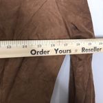 Ny Collection baby doll dress brown suede long sleeve dress size medium Photo 6