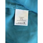 Laura Scott Turquoise Chiffon Pleated Long Sleeve Button Up Blouse Size Large Photo 7