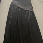 Black Strapless Floor Length Corset Formal Dress Size 6 Photo 2