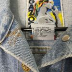 Gazoz 80s Embellished Denim Jacket‎ Floral Applique Lace Trim Unique Vintage M Blue Size M Photo 9
