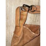 Carla Mancini Croc Embossed Leather Shoulder Bag‎ Tote 17"x12" Photo 7