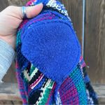 Vintage 90s Joyce Balloon Sleeve Multi Color Funky Plaid Oversize Cardigan Photo 6