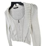 Pennyblack Knitted Cardigan S Beige Cotton Zip Up Sweater Quiet Luxury Italy Tan Photo 1