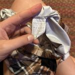 BLACK & BROWN STRETCH PLAID CASUAL LOUNGE SHORTS Size M Photo 1