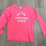 Victorias Secret Pink Hot Pink Oversized Sweatshirt Size S Photo 0