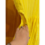 Plenty by Tracy Reese Yellow Cotton Summer Dress Resort Midi Small Photo 2