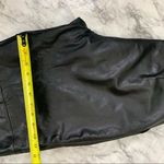 Vintage 100% Leather Pants straight leg high rise Black size 30 waist y2k 90s Photo 7