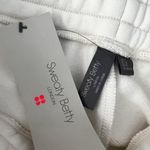 Sweaty Betty NWT High Waisted Drawstring Sweater Off White Elevated Shorts Sz L Photo 9